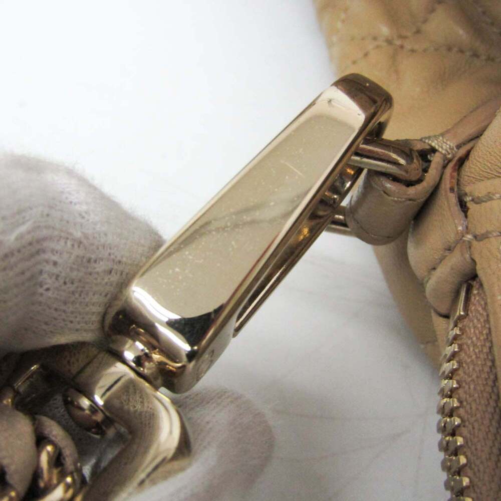 CHRISTIAN DIOR Cream Leather Shoulder Bag - Picture 15 of 16